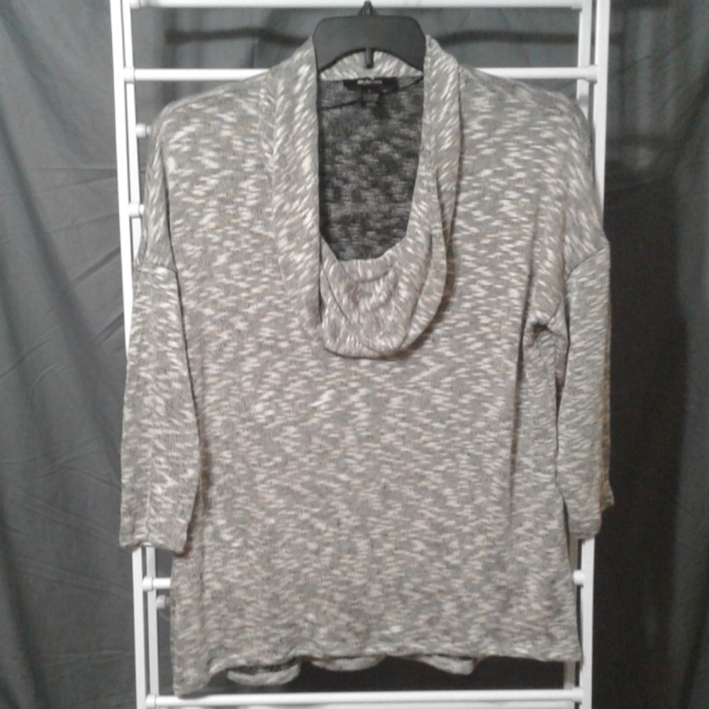 Style & Co Beautiful Crawl Neck Knit Top Size L